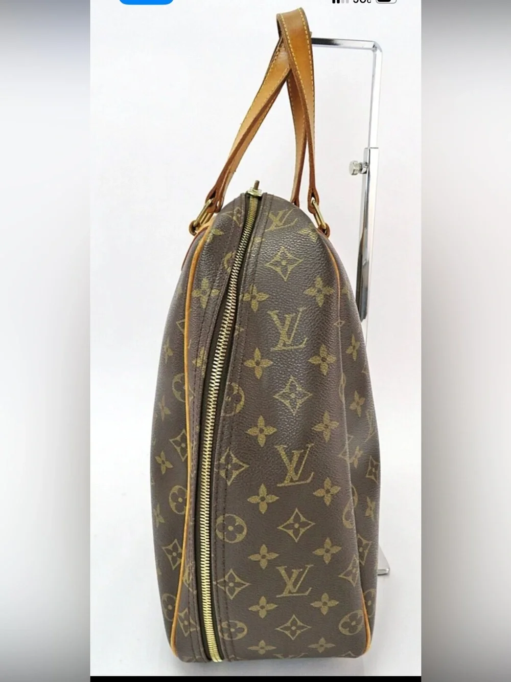 Louis Vuitton Monogram Canvas Brown & Tan Shoulder Tote
